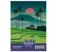 Rompecabezas De 1000 Piezas para Adultos Bali, Indonesia Travel Rompecabezas para Adultos Juego Familiar Carrera De Velocidad Manual Desafiante para Completar 52x38cm/1000pcs