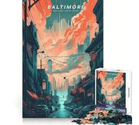 Rompecabezas de 1000 Piezas para Adultos, Baltimore, MarylandIdeal para Practicar la lógica y para un Tiempo de Ocio tranquiloBordes limpiosRegalo significativo (38x52cm)