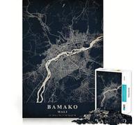 Rompecabezas de 1000 Piezas para Adultos Bamako Mali,Juego de Corte sin Costuras,Juego de ingenio,Juego Casual, (38x52cm)