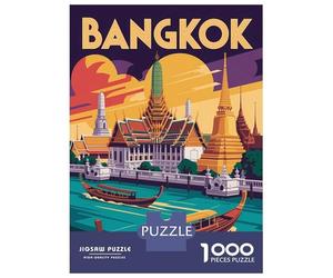 Rompecabezas De 1000 Piezas para Adultos Bangkok Travel Rompecabezas para Adultos Juegos Relajantes Desafío Difícil Reducción del Estrés Regalos 38x26cm/1000pcs