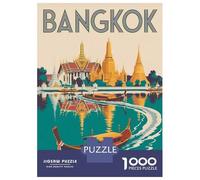 Rompecabezas De 1000 Piezas para Adultos Bangkok Travel Rompecabezas para Adultos Juguetes Antiestrés Patrón De Ensamblaje Cumpleaños 52x38cm/1000pcs