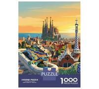Rompecabezas De 1000 Piezas para Adultos Barcelona Spain Travel Rompecabezas para Adultos Juegos Relajantes Pero Divertidos Y Humorísticos Juego Desafiante Regalos 70x50cm/1000pcs