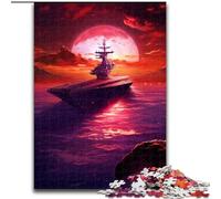 Rompecabezas de 1000 Piezas para Adultos, Barcos Coloridos de Madera, Mayores de 14 años, 50x75cm, desafiante y entretenido, Actividad Familiar