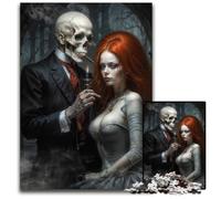 Rompecabezas de 1000 Piezas para Adultos: Barón Samedi y su Esposa. Rompecabezas Disfrutar en Familia en Navidad Acción de Gracias cumpleaños y Pascua. 1000 Piezas (38x26cm).