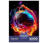 Rompecabezas De 1000 Piezas para Adultos Basketball Sport Neon Rompecabezas Juegos Familiares Difícil Difícil Cumpleaños Y Navidad 52x38cm/1000pcs