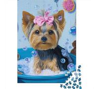 Rompecabezas De 1000 Piezas para Adultos Bath Time Fun for Puppies Rompecabezas para Adultos Juegos De Relajación Análisis Y Lógica Regalos para Amigos Y Familiares 52x38cm/1000pcs