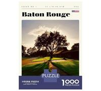 Rompecabezas De 1000 Piezas para Adultos Baton Rouge Louisiana Travel Art Rompecabezas para Adultos Juego Familiar Carrera De Velocidad Manual Desafiante para Completar 38x26cm/1000pcs
