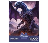 Rompecabezas De 1000 Piezas para Adultos Battle Majestic Dragon Rompecabezas para Adultos Juegos Relajantes Regalo De Cumpleaños Regalos Y Cumpleaños Únicos 38x26cm/1000pcs