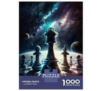 Rompecabezas De 1000 Piezas para Adultos Battle of Kings Chess Rompecabezas para Adultos Juguetes Antiestrés Difícil Difícil Y Desafiante 52x38cm/1000pcs