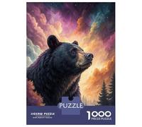 Rompecabezas De 1000 Piezas para Adultos Bear in A Colorful Sky Rompecabezas para Adultos Juegos Divertidos Pero Divertidos Y Humorísticos Cumpleaños 52x38cm/1000pcs
