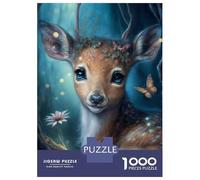 Rompecabezas De 1000 Piezas para Adultos Beautiful Little Fawn Rompecabezas para Adultos Juguetes DIY Regalos para Mujeres Regalos para Amigos Y Familiares 70x50cm/1000pcs