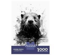 Rompecabezas De 1000 Piezas para Adultos Beaver Beauty Watercolor Rompecabezas para Adultos Juegos Divertidos Una Obra De Arte Oferta como Regalos para Toda La Familia 70x50cm/1000pcs