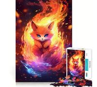 Rompecabezas de 1000 Piezas para Adultos Bebé Kurama,Zorro de Nueve Colas,Decoración de Corte Preciso,Juguete Estimulante Cognitivo,Tiempo Libre,Regalo de Cumpleaños Artístico (38x52cm)