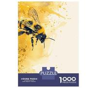 Rompecabezas De 1000 Piezas para Adultos Bee Watercolor Art Rompecabezas para Adolescentes Juego Práctico Desafío Difícil Regalo De Cumpleaños, Regalos, 70x50cm/1000pcs