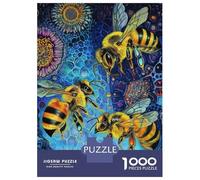 Rompecabezas De 1000 Piezas para Adultos Bees in A Cosmic Garden Rompecabezas Juguetes Antiestrés Decoración del Hogar Difícil Y Desafiante 52x38cm/1000pcs