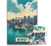 Rompecabezas de 1000 Piezas para Adultos,Beirut,Juegos Familiares,Aprendizaje,Educativo,Regalo de cumpleaños,tamaño 50x75cm