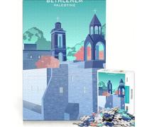 Rompecabezas de 1000 Piezas para Adultos: Belén, Palestina Juguete Educativo Que Mejora la Memoria cumpleaños y Navidad 38x26cm