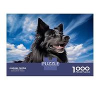Rompecabezas De 1000 Piezas para Adultos Belgian Shepherd Groenendael Rompecabezas para Adultos Juegos De Relajación para La Diversión Familiar Interacción Entre Padres E Hijos 52x38cm/1000pcs