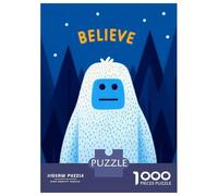 Rompecabezas De 1000 Piezas para Adultos Believe Yeti in The Forest Rompecabezas para Adultos Juegos De Relajación para La Diversión Familiar Interacción Entre Padres E Hijos 38x26cm/1000pcs