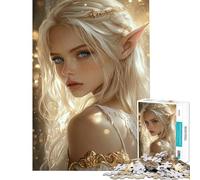 Rompecabezas de 1000 Piezas para Adultos Belleza etérea de Elfo Rompecabezas para Adolescentes Patrón de Montaje Interacción Entre Padres e Hijos Regalo de cumpleaños 38x52cm