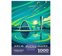 Rompecabezas De 1000 Piezas para Adultos Belo Horizonte Brazil Travel Rompecabezas para Adultos Juguete Decoración De Pared Desafío Difícil Diversión Actividades En Casa, 70x50cm/1000pcs