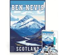 Rompecabezas de 1000 Piezas para Adultos: Ben Nevis en Escocia, Juguete Educativo, Actividades Divertidas para Hacer en casa, Ideal para cumpleaños y Navidad 50x75cm