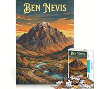 Rompecabezas de 1000 Piezas para Adultos, Ben Nevis, Juegos Divertidos, interacción Entre Padres e Hijos, Cada Pieza es única 50x75cm
