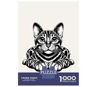 Rompecabezas De 1000 Piezas para Adultos Bengal Cat Rompecabezas para Adultos Juego De Ingenio Corte De Precisión Desafiante De Completar 70x50cm/1000pcs