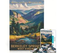 Rompecabezas de 1000 Piezas para Adultos, Berkeley Springs, Virginia Occidental, Juego Imposible, antiestrés, cumpleaños y Navidad 50x75cm