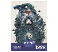 Rompecabezas De 1000 Piezas para Adultos Beware The Door Rompecabezas para Adultos Juego Familiar Corte De Precisión Cumpleaños Y Navidad 52x38cm/1000pcs