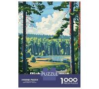 Rompecabezas De 1000 Piezas para Adultos Bialystok Forest Poland Travel Rompecabezas para Adultos Juegos Divertidos Decoración De Pared Cumpleaños Y Navidad 70x50cm/1000pcs