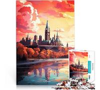 Rompecabezas de 1000 Piezas para Adultos Bienvenido a Ottawa Juegos educativos Juguetes de Bricolaje Regalos de cumpleaños 38x26cm