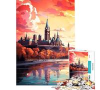 Rompecabezas de 1000 Piezas para Adultos Bienvenido a Ottawa Toys Juegos educativos Juego práctico de análisis y lógica Regalo Divertido (Tamaño 38x26cm)