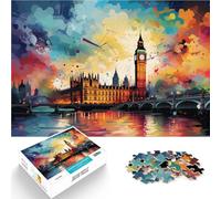 Rompecabezas de 1000 piezas para adultos, Big Ben y London Eye, para regalos, 14.95 x 20.47 pulgadas, gran regalo para juegos para adolescentes a partir de 14 años