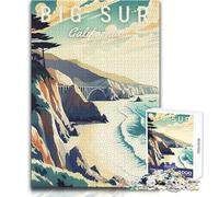 Rompecabezas de 1000 Piezas para Adultos, Big Sur, California, Juguetes de Viaje, Juegos educativos, Ideas de decoración, tamaño 38x52cm