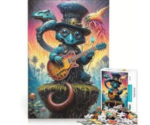 Rompecabezas de 1000 Piezas para Adultos Biopunk Critter Melodies, Juguetes antiestrés, decoración, póster y Hoja de Preguntas a Juego 38x52cm