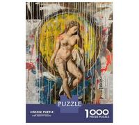 Rompecabezas De 1000 Piezas para Adultos Birth of Venus Graffiti Collage Rompecabezas para Adultos Juego Familiar Decoración De Pared Desafiante De Completar 70x50cm/1000pcs