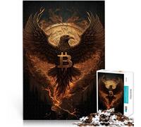 Rompecabezas de 1000 Piezas para Adultos Bitcoin Phoenix Juguetes de Entretenimiento Familiar Juego Educativo para cumpleaños y Navidad. 52x38cm