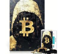 Rompecabezas de 1000 Piezas para Adultos,Bitcoin Trader,Arte de Corte Exacto,Juego cognitivo Divertido,Entretenimiento, Relajante (38x52cm)
