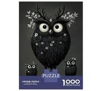 Rompecabezas De 1000 Piezas para Adultos Black and White Owl Family Rompecabezas para Adultos Juguetes Antiestrés Difícil Difícil Y Desafiante 38x26cm/1000pcs