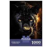 Rompecabezas De 1000 Piezas para Adultos Black Jaguar in Gold Rompecabezas Práctico Juego Decoración del Hogar Cumpleaños Y Navidad 70x50cm/1000pcs