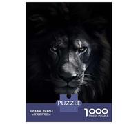 Rompecabezas De 1000 Piezas para Adultos Black Lion Angry King Rompecabezas para Adultos Juguetes Antiestrés Corte De Precisión Actividades Divertidas En Casa 70x50cm/1000pcs
