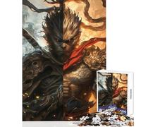 Rompecabezas de 1000 Piezas para Adultos Black Myth Wukong Juguete Educativo Regalo para cumpleaños Juegos relajantes colección de Artistas Bellas Artes tamaño 50x75cm