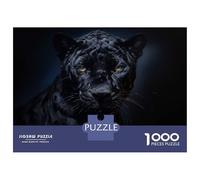Rompecabezas De 1000 Piezas para Adultos Black Panther Portrait Rompecabezas para Adultos Juego Práctico Ensamblaje De Patrones Difícil Y Desafiante 38x26cm/1000pcs