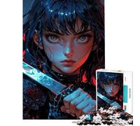 Rompecabezas de 1000 Piezas para Adultos Blade of The Crimson Actividades Divertidas en casa Juego antiestrés y de ingenio para Mayores de 14 años (38x26cm)