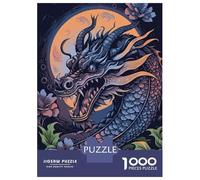 Rompecabezas De 1000 Piezas para Adultos Blue Dragon Rompecabezas para Adultos Juegos Divertidos Análisis Y Lógica Regalos para Amigos Y Familiares 70x50cm/1000pcs