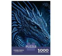 Rompecabezas De 1000 Piezas para Adultos Blue Dragon Rompecabezas para Adultos Juegos Relajantes para La Diversión Familiar Interacción Entre Padres E Hijos 52x38cm/1000pcs