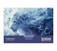 Rompecabezas De 1000 Piezas para Adultos Blue Lion Art Print Rompecabezas para Adultos Juguetes Antiestrés Difícil Difícil Y Desafiante 70x50cm/1000pcs