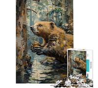 Rompecabezas de 1000 Piezas para Adultos Bober Kurwa Painting Jigsaws for Adults Family Games Enhance Memory Unique Gifts for Birthday and Christmas (tamaño 50x75cm)