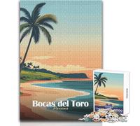 Rompecabezas de 1000 Piezas para Adultos, Bocas del Toro, Panamá, Juguetes educativos, decoración del hogar, Regalo de cumpleaños, tamaño 50x75cm